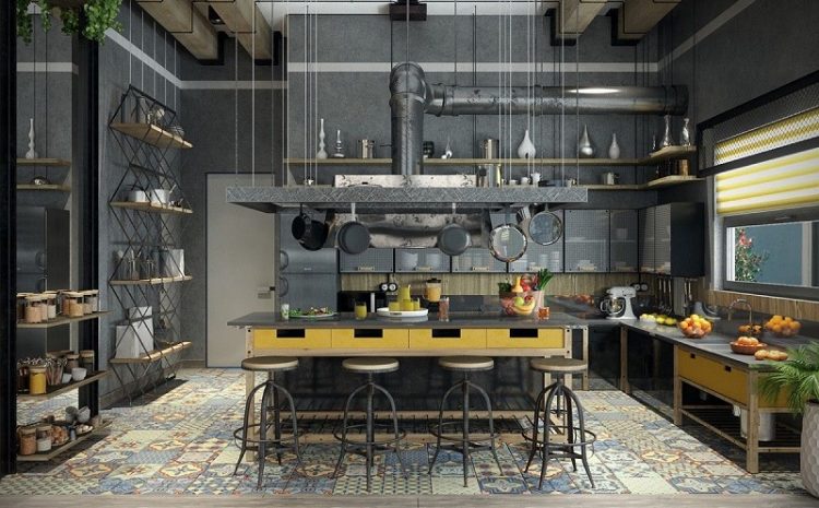 Industrial style kitchens