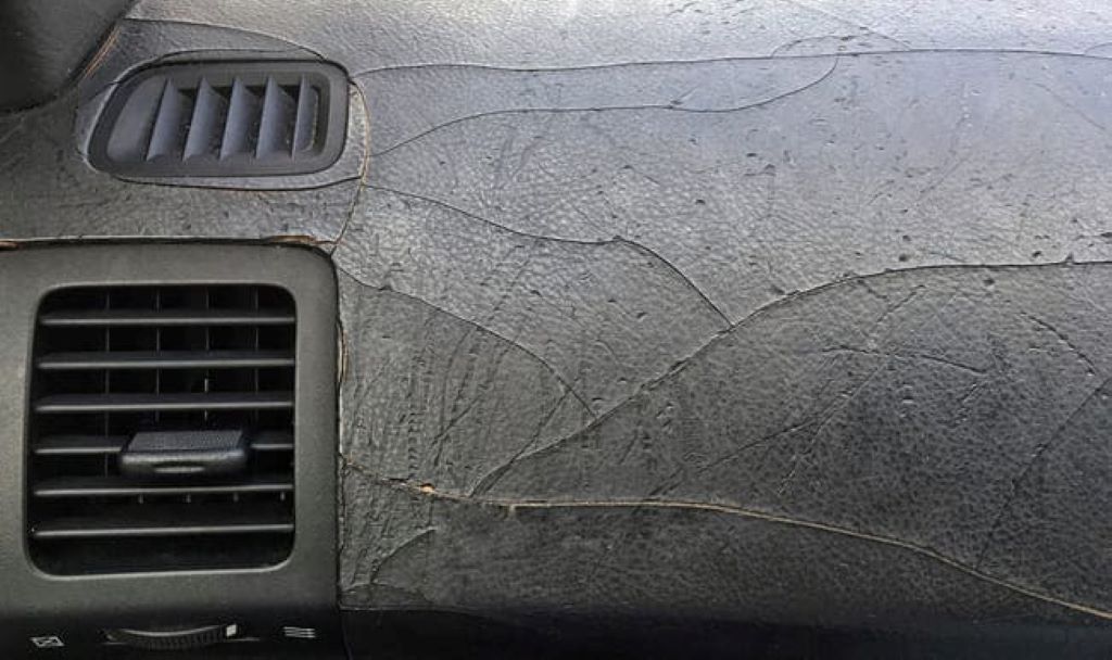 Diy repair for cracked dashboard due to sun damage car