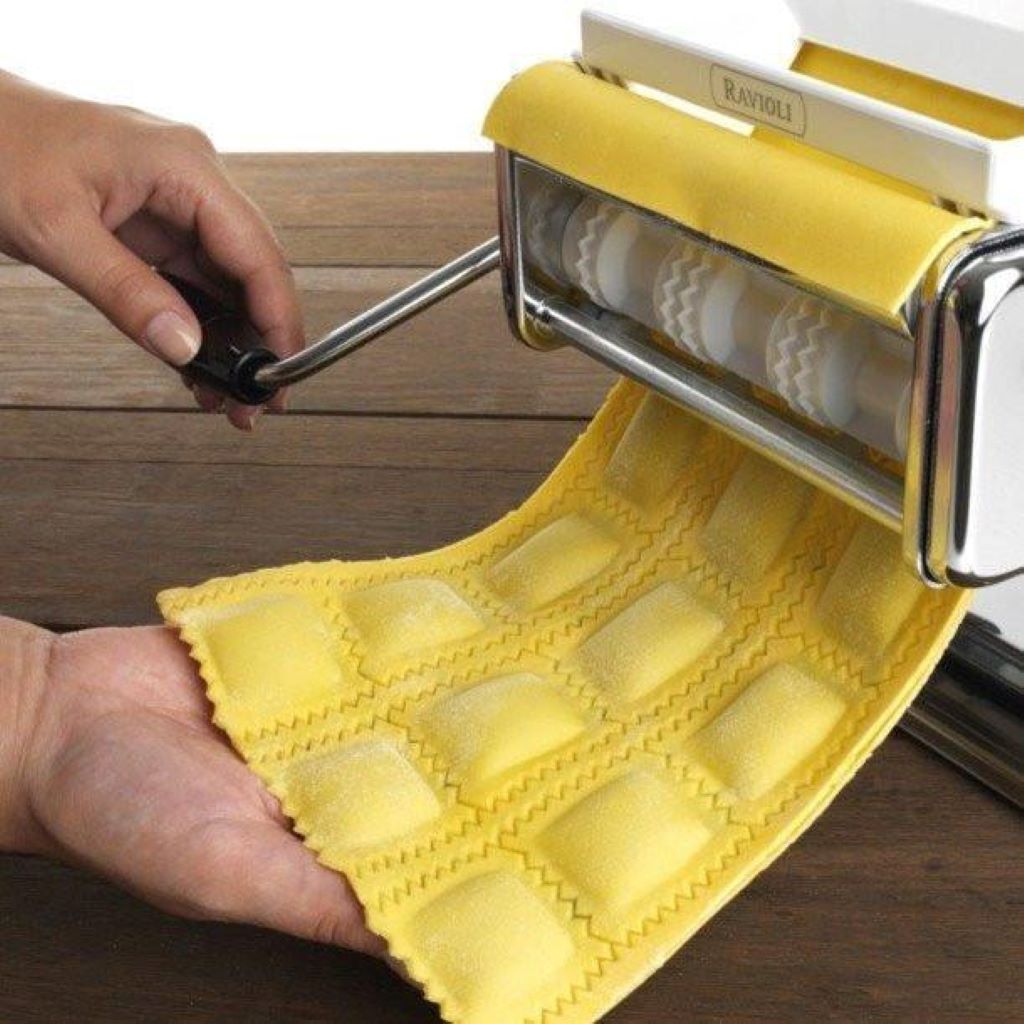 Using a pasta machine for ravioli dough without