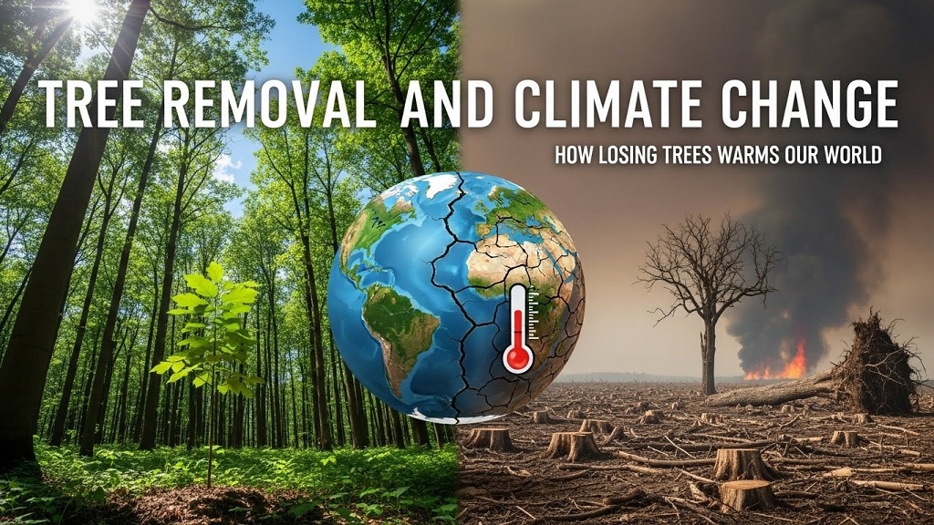 What is the difference between deforestation and routine tree removal