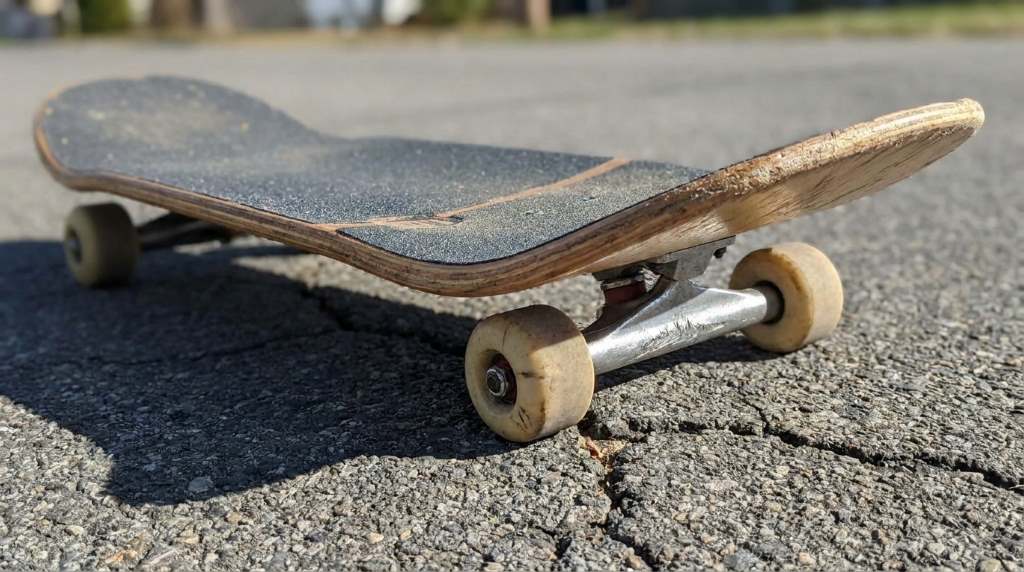Skateboard setup being inspected for speed loss in Denver